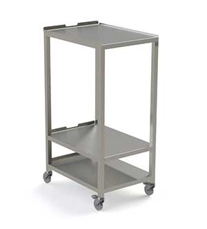 Moveable oven stacking trolley