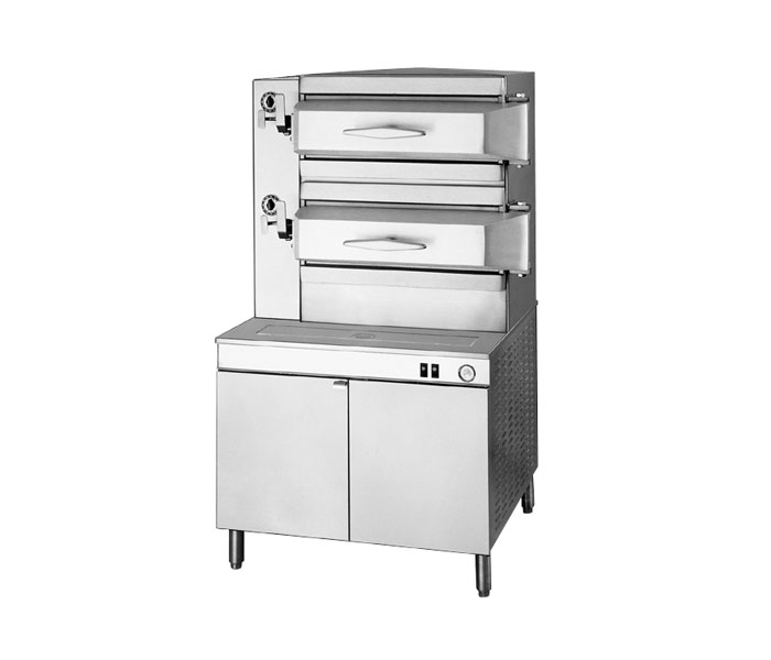 PEM242, PEM243: Pressure steamer, with 15 PSI electric boiler