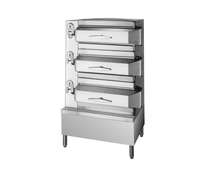 PDL2, PDL3, PDL4: Pressure steamer, direct steam, open base