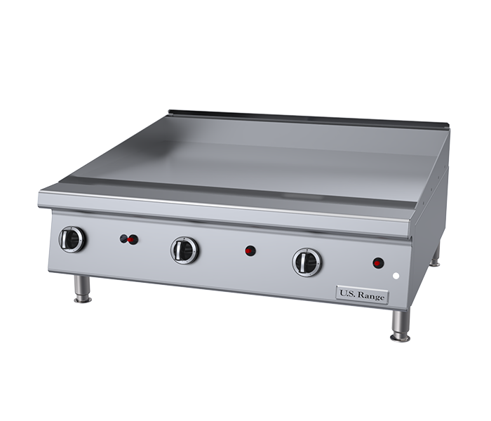 US Range Heavy-Duty Gas Counter Valve-Control Griddles