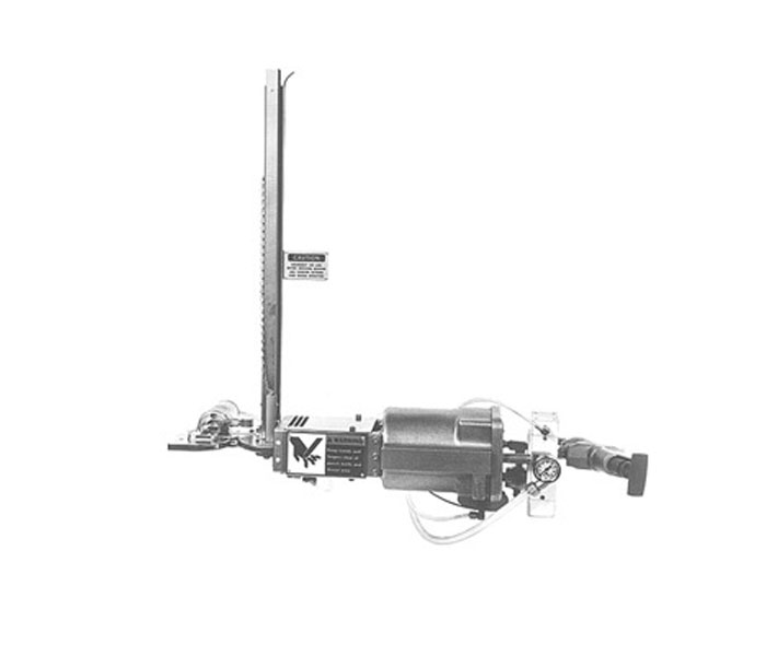 Air powered casing clipper & label printer